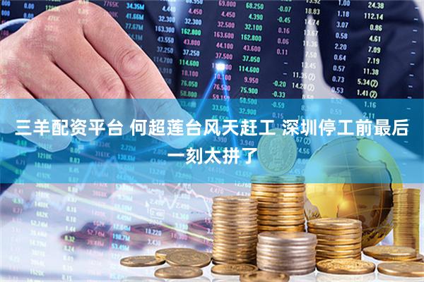 三羊配资平台 何超莲台风天赶工 深圳停工前最后一刻太拼了