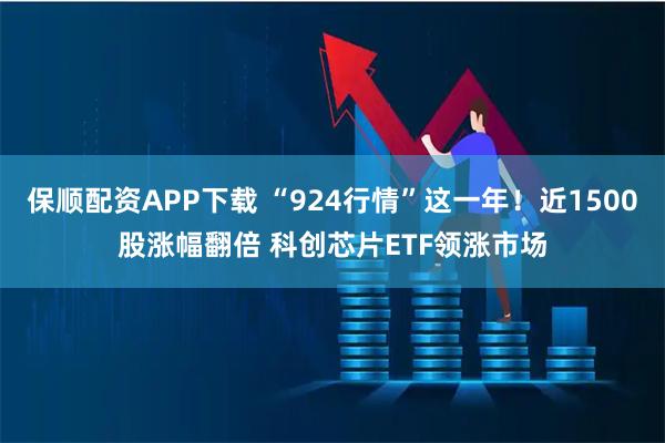 保顺配资APP下载 “924行情”这一年！近1500股涨幅翻倍 科创芯片ETF领涨市场